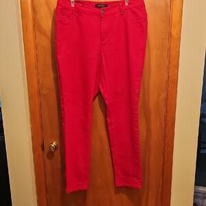 Ashley Stewart Red Women Jeggings
